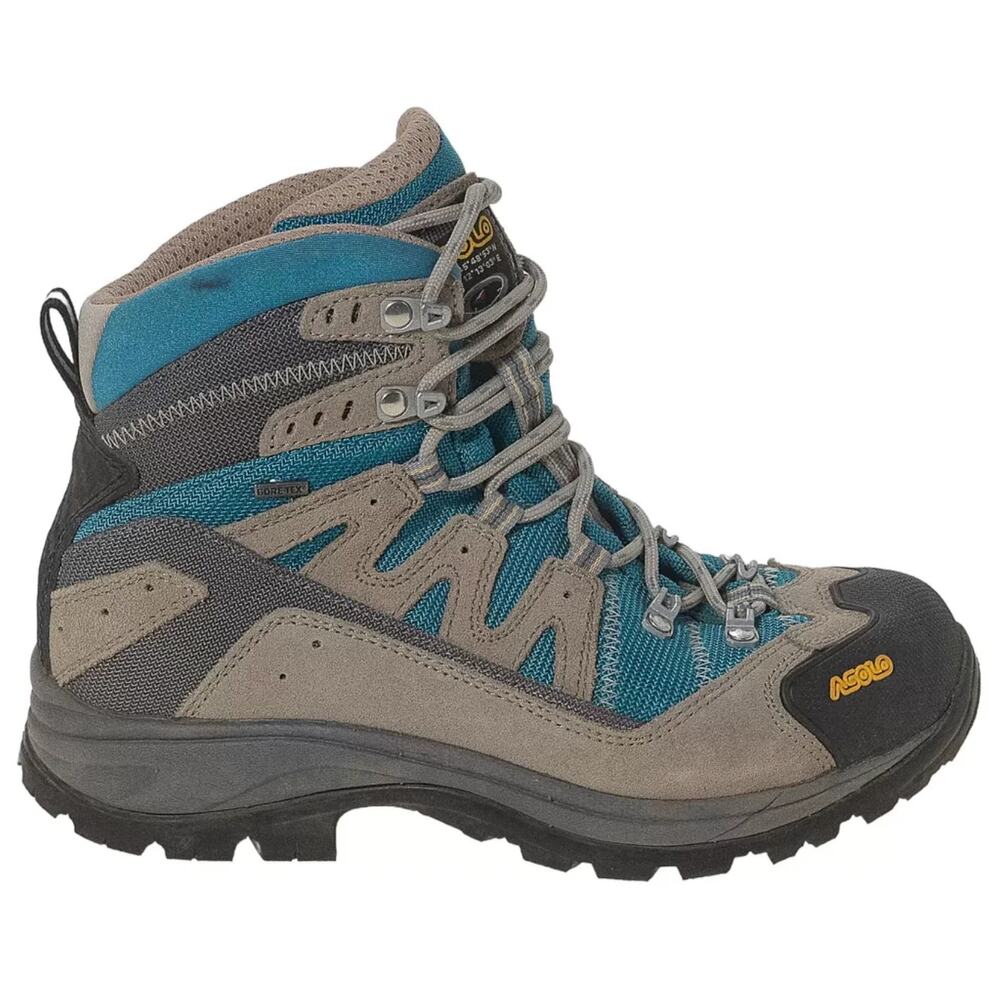 Asolo Neutron Gore-Tex Hiking Boots Mid Calf Lace Up Waterproof Leather Blue 8